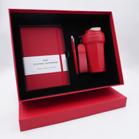 Coffret Cadeau d'Affaires Premium 2026-2027 : Carnet en Cuir A5 Personnalisé, Bouteille Isotherme 450ml et Stylo – Offre Spéciale