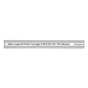 Divisores Longitudinales Ranurados Fami, Altura Frontal 75 mm, Eh36 Dim Mm D610 H50, Galvanizados - Product Image 3
