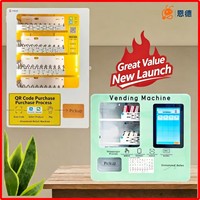 Mini distributeur automatique à écran tactile avec code QR, kiosque intelligent en libre-service, 4 catégories de produits, vente au détail sans surveillance