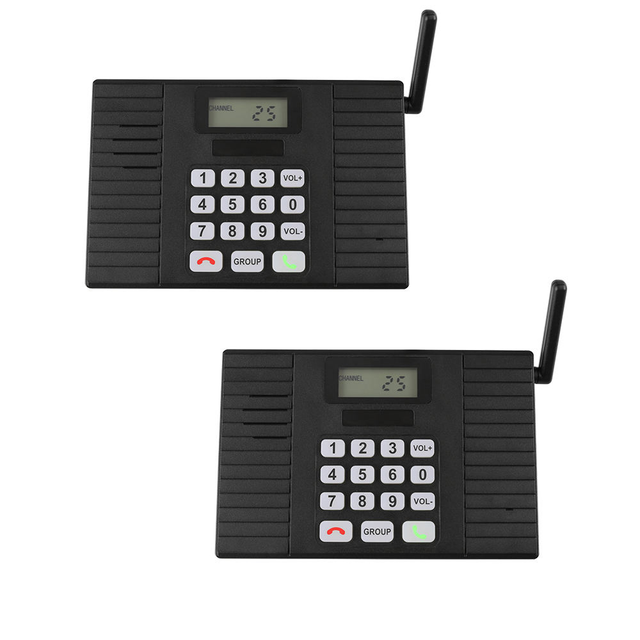 3000 Meters Real-Time Two-Way Communication Wireless Hand-Free Intercom System for Home Office or Hotel