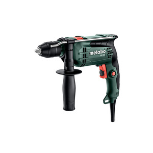 Perceuse à percussion Metabo Sbe 650, 650 watts, outil électrique professionnel pour percer le béton, le bois et le métal - Product Image 1