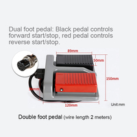 Moteur Brushless Basse Vitesse 450W 110V/220V à Couple Élevé avec Réducteur Planétaire, Commande par Interrupteur au Pied, et Driver pour Moteur DC Brushless