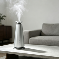 Diffuseur d'huiles essentielles intelligent sans eau, moderne, sans fil, avec commande par application, éclairage LED, batterie rechargeable, USB, purificateur d'air portable