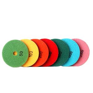 Diametro 100mm marmo marmo flessibile 3 colori umido resina diamante legame abrasivo tamponi di lucidatura utilizzati per macchina smerigliatrice angolare - Product Image 6
