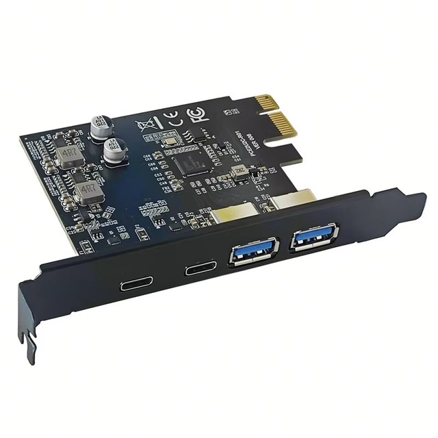 USB3.2 Expansion card GEN1 conversion 5Gbps 2-port USB+ 2-port USB-C Positive and negative D7020201 main control
