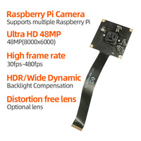 Cámara de alta definición de 48 millones de píxeles Cámara 4K Raspberry Pi El módulo IMX586 Mipi se puede conectar a la interfaz USB