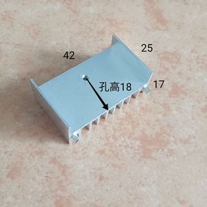 Disipador de Calor de Aluminio Yx Electronics de 42x17x25mm para Transistor Mosfet To220, Rectificador de Puente, Refrigeración - Product Image 1