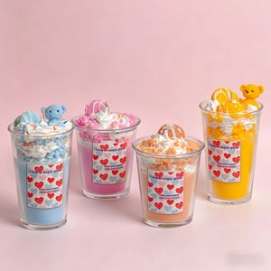 Candela Profumata Personalizzata a Forma di Orso, in Cera a Tema Gelato, Souvenir Creativo per Decorazioni Domestiche, Candela Aromaterapica - Product Image 4