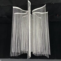 Décoration de plafond pour mariage, rideau de cordes à pampilles pour hôtel, fête, scène de mariage