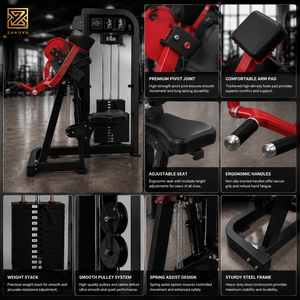 Macchina Commerciale ZY per Bicipiti con Carico a Perno, Stazione per Esercizi Braccia, Attrezzo per Allenamento di Forza con Pesi Selezionabili per Palestra e Bodybuilding - Product Image 2