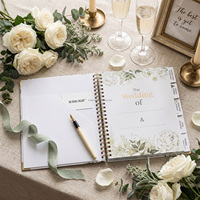 Carnet de planification de mariage à spirale couverture rigide, motif floral eucalyptus, organisateur de mariage, journal pour la mariée, cadeau de fiançailles et de mariage