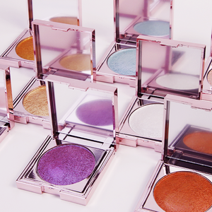 พาเลทไฮไลท์เตอร์วีแกน 8 สี แต่งหน้าขายส่ง เนื้อเนียนละเอียด ติดทนนาน ให้ผิวเปล่งประกายเพชร สวยเป็นธรรมชาติ - Product Image 4