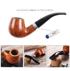 Pipa de Tabaco Clásica y Elegante para Hombre, Fabricada en Madera, Aumenta el Sabor de los Cigarrillos, <span class=keywords><strong>Pipas</strong></span> de Briar para Fumar - Product Image 5