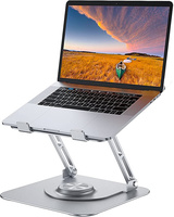 Soporte Plegable Giratorio 360° de Aluminio para Laptop, Base Portátil para Escritorio, Elevador para MacBook, iPad y Celulares
