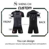 Camiseta de Fútbol Personalizada para Hombre, 100% Poliéster, Transpirable y de Secado Rápido, Manga Corta, Números/Nombres del Equipo Impresos por Transferencia de Calor