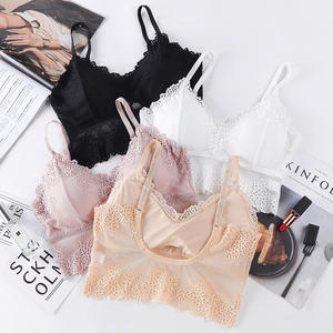 Conjunto de lencería sexy de encaje para mujer, estilo francés, con sujetador transparente sin aros y bragas invisibles en forma de U. - Product Image 3