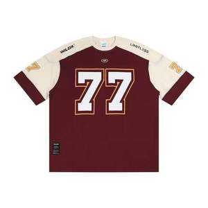 Camiseta Deportiva <span class=keywords><strong>Retro</strong></span> de Manga Corta de Hockey sobre Hielo 77, Estilo Urbano Informal, Jersey de Rugby, <span class=keywords><strong>Baloncesto</strong></span>, Hip Hop, Estilo <span class=keywords><strong>Europeo</strong></span> - Product Image 1