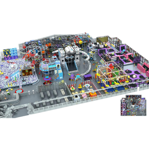 Space Theme <b>Indoor</b> Children Playground Equipment,1800 Sqm 19000sqft,large Ball Pit, Net Cages,stainless Steel Tube <b>Slide</b> - Product Image 1