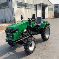 Mini Tractor Agrícola de 15HP, 18HP, 20HP, 22HP, 24HP, 30HP, con Transmisión por Correa, 4X4, 4WD, Pequeño, para Agricultura, Compacto