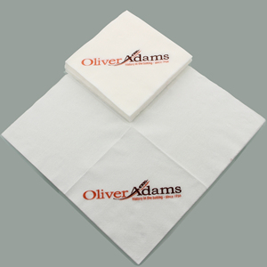 Servilletas desechables con impresión de logotipo personalizado, servilletas de papel blanco para restaurante - Product Image 4