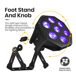 ไฟพาร์เวที SHEHDS 7x12W RGBWAUV แบบเงียบสำหรับบาร์ - Product Image 3