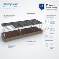 Hocheffizientes Aluminium-Legierungs-Solarcarport-System Montagesystem Nicht-Wasserdicht Einfach Wasserdicht Vollständig Wasserdicht