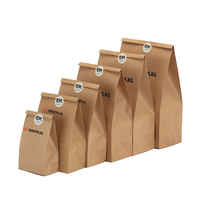 Máquina de fabricación de bolsas de papel para llevar, tienda de comestibles, Boutique, regalo de almuerzo, frutas, horneado, ecológico, biodegradable, al por mayor