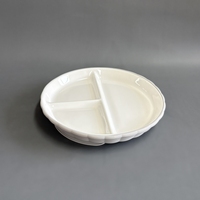 Enfant en bas âge enfants enfants alimentation vaisselle ensemble compartiment diviser porcelaine bébé assiette avec aspiration