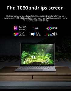 Écran portable Lapdock de 15,6 pouces avec clavier intégré, batterie 5000 mAh, moniteur d'<span class=keywords><strong>ordinateur</strong></span> HD IPS <span class=keywords><strong>USB</strong></span> <span class=keywords><strong>C</strong></span> - Product Image 3