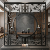 Paravent de séparation de pièce en acier inoxydable incurvé sur mesure, découpe laser PVD or rose, décoration murale moderne de luxe pour hôtel et villa