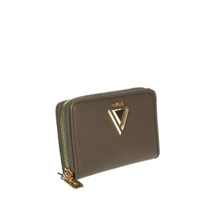 V4ai-11763 signore Casual Mini portafoglio di lusso in pelle di mucca porta carta in pelle con chiusura aperta Design grigio carino - Product Image 3