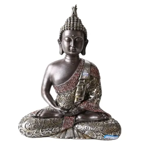 2021ホットセル大きな卓上内心平和な瞑想仏教シッティングレジンと天然石タイ仏像