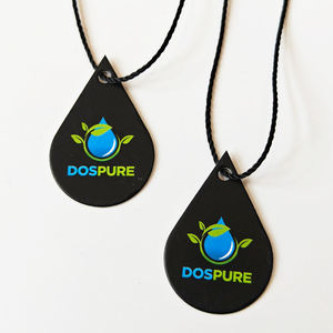 Étiquettes suspendues en papier recyclable noir découpées sur mesure, en forme de goutte, pour vêtements et chaussures, design de luxe, vente chaude - Product Image 3