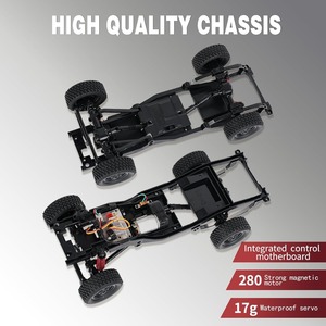 2025 MN82 1/12 <span class=keywords><strong>Coche</strong></span> RC 2.4G 4WD Crawler Camioneta Versión Mejorada MN-82 PRO con Faros Controlables 4x4 <span class=keywords><strong>Coche</strong></span> de Juguete RC - Product Image 4