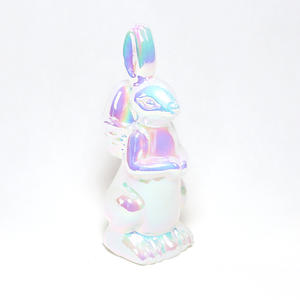 2025 Venta caliente varios tamaños vidrio personalizado pequeño <span class=keywords><strong>conejo</strong></span> estatuilla buena primavera <span class=keywords><strong>Pascua</strong></span> regalos para niños artesanías para el hogar - Product Image 2