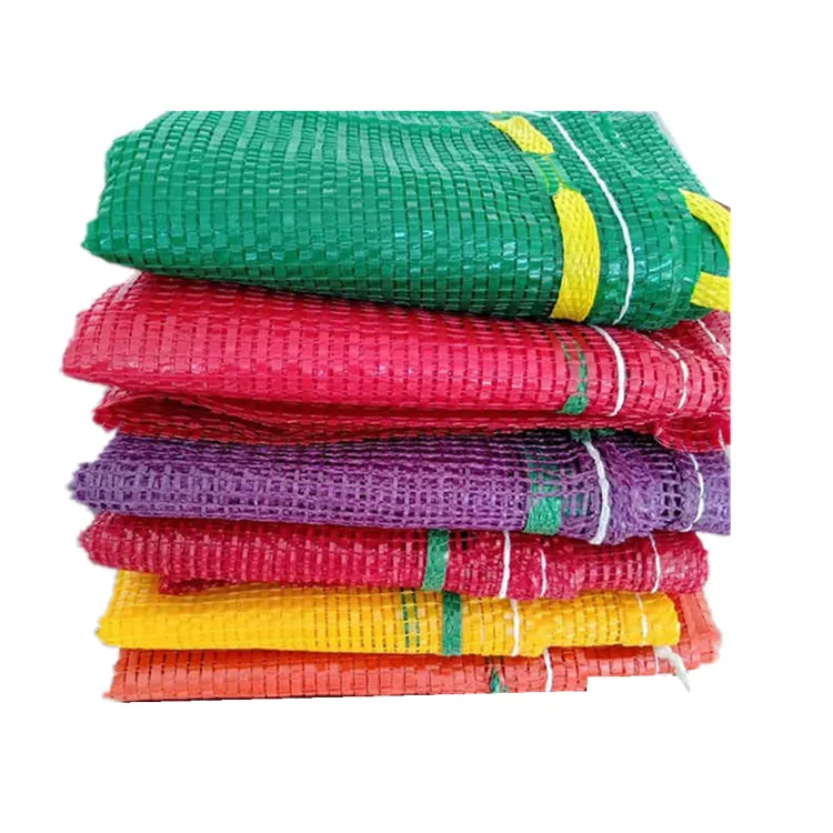 Di alta qualità della maglia netta di imballaggio di frutta sacchetti di PP PE raschel sacchetto della maglia per cipolla agricoltura