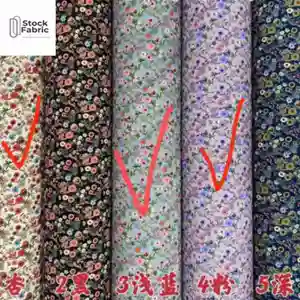 Popular design China textile ready goods 75D 100% polyester chiffon print stock fabric for garment