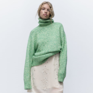 Pull personnalisé grande taille femmes chandails tricot chandails hauts pour l'usine Y2K lâche ouvert police chandails pour femmes - Product Image 1