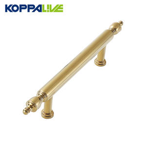 رأس تاج فاخر من النحاس الأصفر على الطراز الفرنسي من Koppalive للمطبخ مطلي بالذهب PVD يسحب درج من النحاس الصلب المطلي بمرآة - Product Image 1