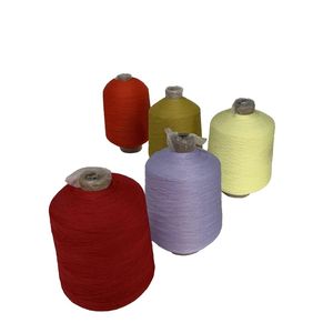 Fil mélangé viscose et nylon 24S/2 teint en fil, anti-boulochage, pour couture, tricot, tissage, frais et respirant, pour vêtements d'été, échantillon en stock - Product Image 1