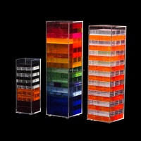 Jeu familial de société fabricant Jumbling Tumble Outdoor Playing Lucite Block Tower Jeu de blocs acryliques personnalisé pour adultes