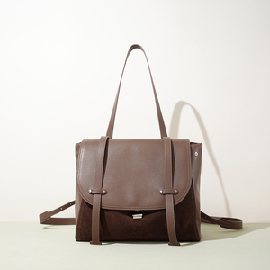 <span class=keywords><strong>Sac</strong></span> à bandoulière pour <span class=keywords><strong>femme</strong></span> en cuir de vachette véritable personnalisé, style daim mat, <span class=keywords><strong>sac</strong></span> à <span class=keywords><strong>dos</strong></span> de haute qualité, grande capacité - Product Image 5