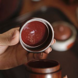 Caja de Té de Bambú, Mini Tarro Portátil con Tapa de Madera, Accesorio para la Ceremonia del Té, Origen Anji - Product Image 4