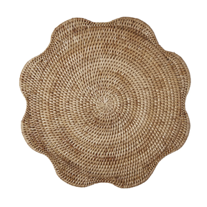 Vietnam Offre Spéciale artisanat en osier naturel rotin festonné napperon vaisselle nouveau choix pour la décoration de Table - Product Image 2