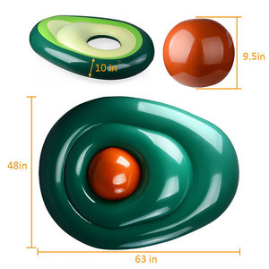 <span class=keywords><strong>Matelas</strong></span> flottant gonflable <span class=keywords><strong>pour</strong></span> <span class=keywords><strong>piscine</strong></span> d'avocat, flotteurs de plage <span class=keywords><strong>pour</strong></span> adultes, boule verte, anneau de natation d'avocat - Product Image 5
