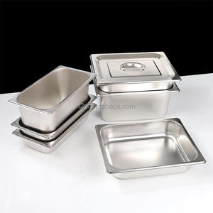 Bandeja GN de acero inoxidable para exhibición de helados, ensaladas, especias y buffet - Product Image 5