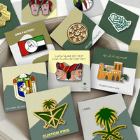 Fabricant d'épingles personnalisées saoudiennes, fabricant de logos, badges médicaux rigides, broches anime, épingles en émail métalliques pour chapeaux et hijabs