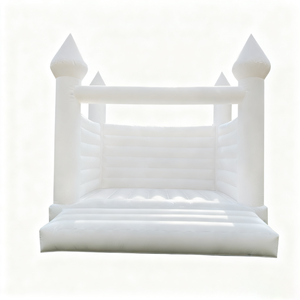 Château <span class=keywords><strong>gonflable</strong></span> Douerfei DDF-163 en PVC blanc pastel, 4x4m, château <span class=keywords><strong>gonflable</strong></span> d'intérieur, élégant, pour les anniversaires d'enfants, les baby showers, les événements - Product Image 3