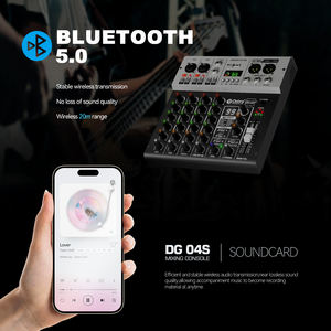 <span class=keywords><strong>Carte</strong></span> <span class=keywords><strong>Son</strong></span> de Diffusion en Direct DG04S 24 bits 192 kHz 99DSP, Mélangeur <span class=keywords><strong>4</strong></span> <span class=keywords><strong>Entrées</strong></span> 2 <span class=keywords><strong>Sorties</strong></span> pour Enregistrement Studio, Interface Audio avec Alimentation Fantôme 48V - Product Image 2