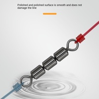 TOPIND Haute Vitesse 3 Barel Swivel 5 Barel Swivel Fishing Gear Swivels